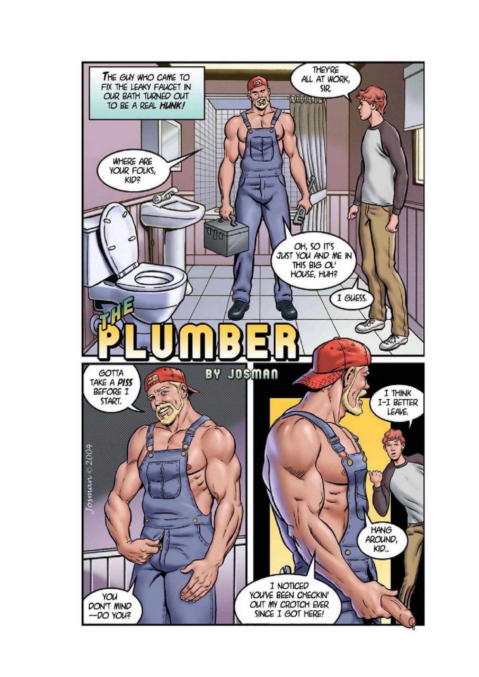 Comic dad gay porn plumber